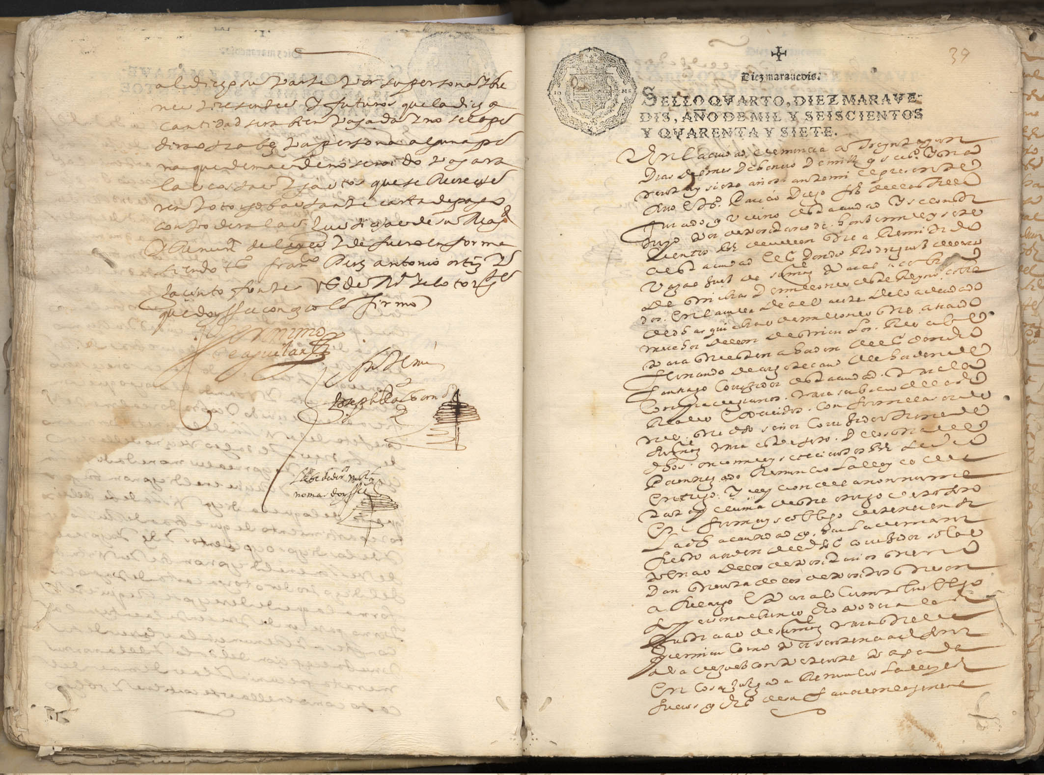 Registro de José Albornoz, Murcia de 1647-1648.
